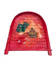 Handicrafts Bamboo Kulo Tray â€“ Handmade & Hand-Painted Bengali Bride Art Soop/Kulo Basket | Traditional Decorative Bamboo Tray for Puja, Wedding Rituals, Home DÃ©cor, Storage & Gifting (Topor)