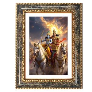 Ram And Sita Decorative Photo Frame With White Mount | Premium Wall & Tabletop Picture Frame | Home, Office & Temple Decoration | 10x14 Inch (Pack Of 1) (F32637) Ram And Sita Decorative Photo Frame With White Mount | Premium Wall & Tabletop Picture Frame | Home, Office & Temple Decoration | 10x14 Inch (Pack Of 1) (F32637)
