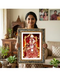 Shirdi Sai Baba Decorative Photo Frame With White Mount | Premium Wall & Tabletop Picture Frame | Home, Office & Temple Decoration | 10x14 Inch (Pack Of 1) (F33180)