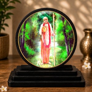 Car Dashboard Wooden Swami Prabhupada Showpiece | 4 X 4.5 Inch Sublimation Printed Decorative Stand | 4 Mm MDF | Home Decor | Made in India (F33756) Car Dashboard Wooden Swami Prabhupada Showpiece | 4 X 4.5 Inch Sublimation Printed Decorative Stand | 4 Mm MDF | Home Decor | Made in India (F33756)