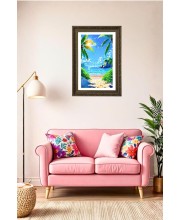 Vertical16X24 Inches Frame Big Photo Frame - 20x28 Inches For Home,Temple & Office Decoration (F10859)