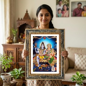 Radhaa Rani Decorative Photo Frame With White Mount | Premium Wall & Tabletop Picture Frame | Home, Office & Temple Decoration | 12x16 Inch (Pack Of 1) (F31244) Radhaa Rani Decorative Photo Frame With White Mount | Premium Wall & Tabletop Picture Frame | Home, Office & Temple Decoration | 12x16 Inch (Pack Of 1) (F31244)