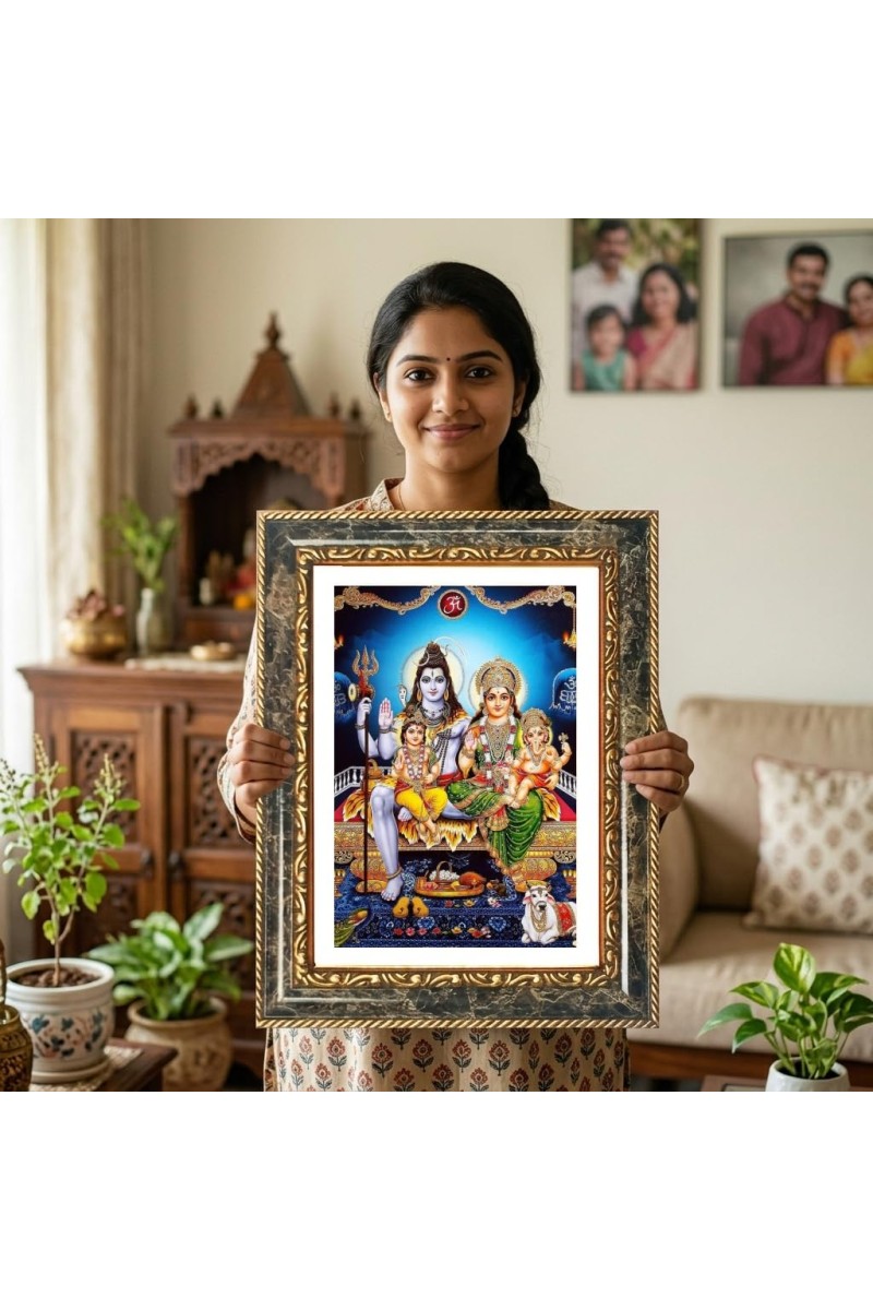 Radhaa Rani Decorative Photo Frame With White Mount | Premium Wall & Tabletop Picture Frame | Home, Office & Temple Decoration | 12x16 Inch (Pack Of 1) (F31244)