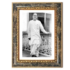 Netaji Subhas Chandra Bose Decorative Photo Frame With White Mount | Premium Wall & Tabletop Picture Frame | Home, Office & Temple Decoration | 8x12 Inch (Pack Of 1) (F32504) Netaji Subhas Chandra Bose Decorative Photo Frame With White Mount | Premium Wall & Tabletop Picture Frame | Home, Office & Temple Decoration | 8x12 Inch (Pack Of 1) (F32504)