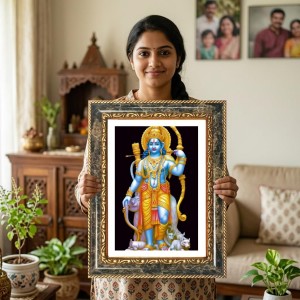 Rama Decorative Photo Frame With White Mount | Premium Wall & Tabletop Picture Frame | Home, Office & Temple Decoration | 10x14 Inch (Pack Of 1) (F32526) Rama Decorative Photo Frame With White Mount | Premium Wall & Tabletop Picture Frame | Home, Office & Temple Decoration | 10x14 Inch (Pack Of 1) (F32526)