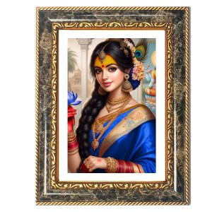 Radhaa Decorative Photo Frame With White Mount | Premium Wall & Tabletop Picture Frame | Home, Office & Temple Decoration | 8x12 Inch (Pack Of 1) (F32583) Radhaa Decorative Photo Frame With White Mount | Premium Wall & Tabletop Picture Frame | Home, Office & Temple Decoration | 8x12 Inch (Pack Of 1) (F32583)