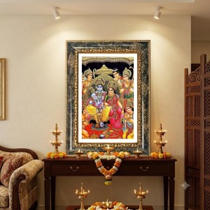 Ram Darbar Decorative Photo Frame With White Mount | Premium Wall & Tabletop Picture Frame | Home, Office & Temple Decoration | 8x12 Inch (Pack Of 1) (F31216) Ram Darbar Decorative Photo Frame With White Mount | Premium Wall & Tabletop Picture Frame | Home, Office & Temple Decoration | 8x12 Inch (Pack Of 1) (F31216)