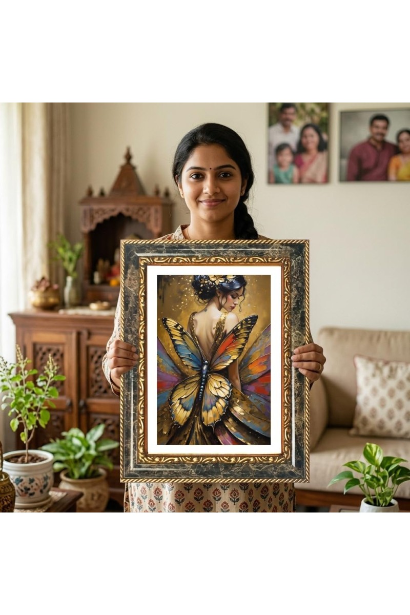 Ram Darbar Decorative Photo Frame With White Mount | Premium Wall & Tabletop Picture Frame | Home, Office & Temple Decoration | 12x16 Inch (Pack Of 1) (F31184)