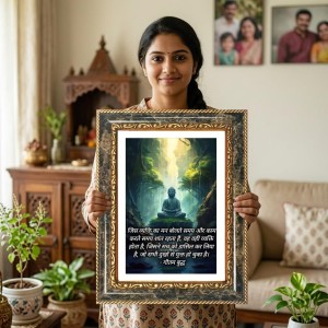 Spiritual Portrait Decorative Photo Frame With White Mount | Premium Wall & Tabletop Picture Frame | Home, Office & Temple Decoration | 12x16 Inch (Pack Of 1) (F31444) Spiritual Portrait Decorative Photo Frame With White Mount | Premium Wall & Tabletop Picture Frame | Home, Office & Temple Decoration | 12x16 Inch (Pack Of 1) (F31444)