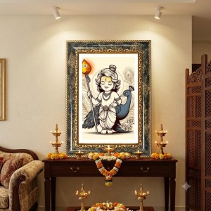 Murugann Decorative Photo Frame With White Mount | Premium Wall & Tabletop Picture Frame | Home, Office & Temple Decoration | 8x12 Inch (Pack Of 1) (F33172) Murugann Decorative Photo Frame With White Mount | Premium Wall & Tabletop Picture Frame | Home, Office & Temple Decoration | 8x12 Inch (Pack Of 1) (F33172)