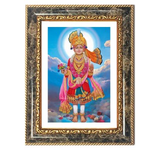 White Rabbit Holding A Red Cherry Decorative Photo Frame With White Mount | Premium Wall & Tabletop Picture Frame | Home, Office & Temple Decoration | 12x16 Inch (Pack Of 1) (F32445)