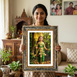 Trirupati Balajii Decorative Photo Frame With White Mount | Premium Wall & Tabletop Picture Frame | Home, Office & Temple Decoration | 12x16 Inch (Pack Of 1) (F31199) Trirupati Balajii Decorative Photo Frame With White Mount | Premium Wall & Tabletop Picture Frame | Home, Office & Temple Decoration | 12x16 Inch (Pack Of 1) (F31199)