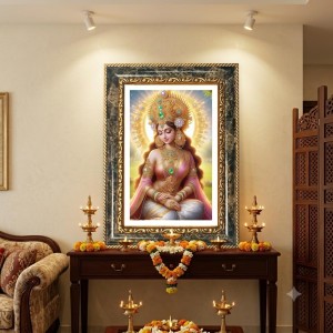 Saraswati Decorative Photo Frame With White Mount | Premium Wall & Tabletop Picture Frame | Home, Office & Temple Decoration | 8x12 Inch (Pack Of 1) (F31515) Saraswati Decorative Photo Frame With White Mount | Premium Wall & Tabletop Picture Frame | Home, Office & Temple Decoration | 8x12 Inch (Pack Of 1) (F31515)