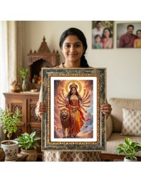 Mother Teresa Decorative Photo Frame With White Mount | Premium Wall & Tabletop Picture Frame | Home, Office & Temple Decoration | 12x16 Inch (Pack Of 1) (F33143)