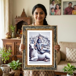 Medusa Decorative Photo Frame With White Mount | Premium Wall & Tabletop Picture Frame | Home, Office & Temple Decoration | 12x16 Inch (Pack Of 1) (F33200) Medusa Decorative Photo Frame With White Mount | Premium Wall & Tabletop Picture Frame | Home, Office & Temple Decoration | 12x16 Inch (Pack Of 1) (F33200)