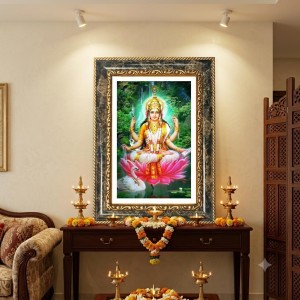 Savitri Decorative Photo Frame With White Mount | Premium Wall & Tabletop Picture Frame | Home, Office & Temple Decoration | 8x12 Inch (Pack Of 1) (F33083)