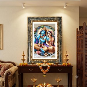 Vishnu Decorative Photo Frame With White Mount | Premium Wall & Tabletop Picture Frame | Home, Office & Temple Decoration | 12x16 Inch (Pack Of 1) (F32609) Vishnu Decorative Photo Frame With White Mount | Premium Wall & Tabletop Picture Frame | Home, Office & Temple Decoration | 12x16 Inch (Pack Of 1) (F32609)