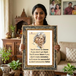 Abdul Kalam Decorative Photo Frame With White Mount | Premium Wall & Tabletop Picture Frame | Home, Office & Temple Decoration | 8x12 Inch (Pack Of 1) (F32481) Abdul Kalam Decorative Photo Frame With White Mount | Premium Wall & Tabletop Picture Frame | Home, Office & Temple Decoration | 8x12 Inch (Pack Of 1) (F32481)