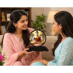 Car Dashboard Wooden Gautam Buddha Showpiece | 4 X 4.5 Inch Sublimation Printed Decorative Stand | 4 Mm MDF | Home Decor | Made in India (F33730) Car Dashboard Wooden Gautam Buddha Showpiece | 4 X 4.5 Inch Sublimation Printed Decorative Stand | 4 Mm MDF | Home Decor | Made in India (F33730)