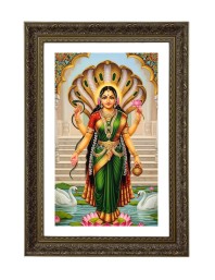 Goddess Manasha Devi Big Photo Frame - 20x28 Inches For Home,Temple & Office Decoration (F11006)