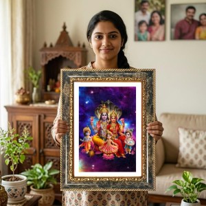 Ram Darbar Decorative Photo Frame With White Mount | Premium Wall & Tabletop Picture Frame | Home, Office & Temple Decoration | 8x12 Inch (Pack Of 1) (F33234) Ram Darbar Decorative Photo Frame With White Mount | Premium Wall & Tabletop Picture Frame | Home, Office & Temple Decoration | 8x12 Inch (Pack Of 1) (F33234)