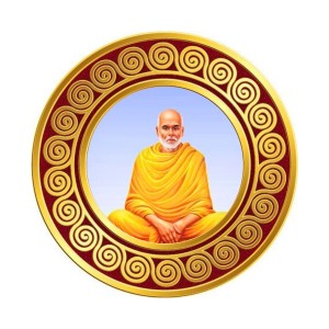Sree Narayana Guru Fridge Magnet Wooden | Glossy Sublimation Print | 4x4 Inch | Strong Magnet Back | Decorative Magnet for Fridge, Almirah & Temple Decor (F23723)