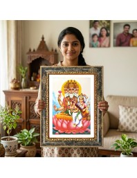 Brahma Decorative Photo Frame With White Mount | Premium Wall & Tabletop Picture Frame | Home, Office & Temple Decoration | 10x14 Inch (Pack Of 1) (F32365)