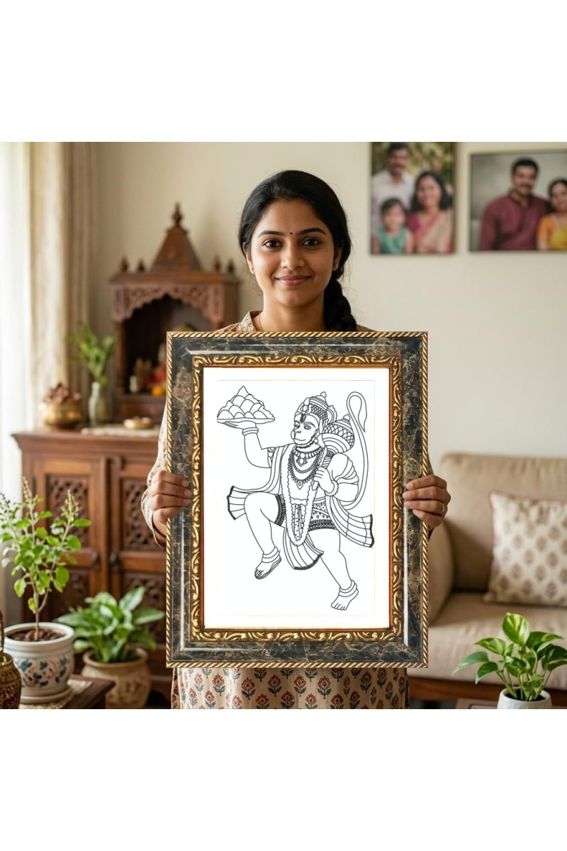 Virgin Mary And Baby Jesus Decorative Photo Frame With White Mount | Premium Wall & Tabletop Picture Frame | Home, Office & Temple Decoration | 12x16 Inch (Pack Of 1) (F32428)