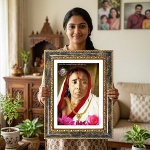 Rama Decorative Photo Frame With White Mount | Premium Wall & Tabletop Picture Frame | Home, Office & Temple Decoration | 12x16 Inch (Pack Of 1) (F32402) Rama Decorative Photo Frame With White Mount | Premium Wall & Tabletop Picture Frame | Home, Office & Temple Decoration | 12x16 Inch (Pack Of 1) (F32402)