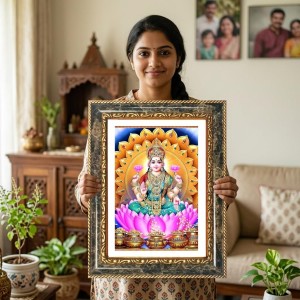 Saraswati Decorative Photo Frame With White Mount | Premium Wall & Tabletop Picture Frame | Home, Office & Temple Decoration | 12x16 Inch (Pack Of 1) (F31528) Saraswati Decorative Photo Frame With White Mount | Premium Wall & Tabletop Picture Frame | Home, Office & Temple Decoration | 12x16 Inch (Pack Of 1) (F31528)