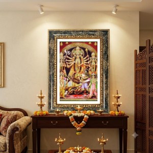 Radhaa And Krishna Decorative Photo Frame With White Mount | Premium Wall & Tabletop Picture Frame | Home, Office & Temple Decoration | 12x16 Inch (Pack Of 1) (F33193) Radhaa And Krishna Decorative Photo Frame With White Mount | Premium Wall & Tabletop Picture Frame | Home, Office & Temple Decoration | 12x16 Inch (Pack Of 1) (F33193)