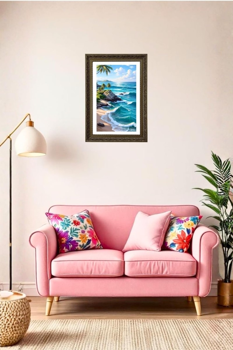 Vertical16X24 Inches Frame Big Photo Frame - 20x28 Inches For Home,Temple & Office Decoration (F10856)
