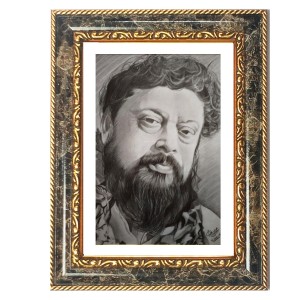Thakur Balak Brahmachari. Decorative Photo Frame With White Mount | Premium Wall & Tabletop Picture Frame | Home, Office & Temple Decoration | 8x12 Inch (Pack Of 1) (F32509)