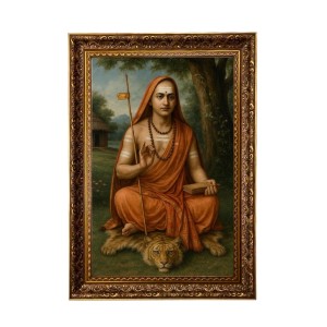 Adi Shankaracharya Big Photo Frame - 20x28 Inches For Home,Temple & Office Decoration (F11173)