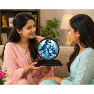 Car Dashboard Wooden Lord Shiva and Parvati Showpiece | 4 X 4.5 Inch Sublimation Printed Decorative Stand | 4 Mm MDF | Home Decor | Made in India (F33386) Car Dashboard Wooden Lord Shiva and Parvati Showpiece | 4 X 4.5 Inch Sublimation Printed Decorative Stand | 4 Mm MDF | Home Decor | Made in India (F33386)