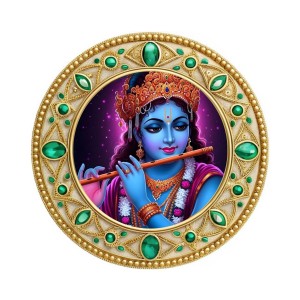 Lord Krishna Fridge Magnet Wooden | Glossy Sublimation Print | 4x4 Inch | Strong Magnet Back | Decorative Magnet for Fridge, Almirah & Temple Decor (F23792) Lord Krishna Fridge Magnet Wooden | Glossy Sublimation Print | 4x4 Inch | Strong Magnet Back | Decorative Magnet for Fridge, Almirah & Temple Decor (F23792)