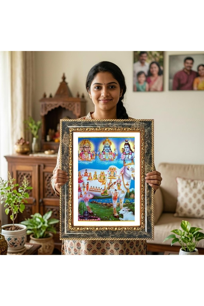 Swami Vivekananda Decorative Photo Frame With White Mount | Premium Wall & Tabletop Picture Frame | Home, Office & Temple Decoration | 12x16 Inch (Pack Of 1) (F31473)