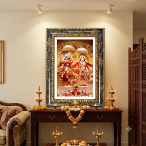 Radhaa Krishna Decorative Photo Frame With White Mount | Premium Wall & Tabletop Picture Frame | Home, Office & Temple Decoration | 8x12 Inch (Pack Of 1) (F32405) Radhaa Krishna Decorative Photo Frame With White Mount | Premium Wall & Tabletop Picture Frame | Home, Office & Temple Decoration | 8x12 Inch (Pack Of 1) (F32405)