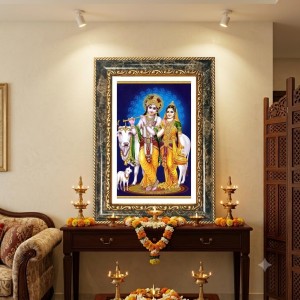 Radhaa Krishna Decorative Photo Frame With White Mount | Premium Wall & Tabletop Picture Frame | Home, Office & Temple Decoration | 8x12 Inch (Pack Of 1) (F32603) Radhaa Krishna Decorative Photo Frame With White Mount | Premium Wall & Tabletop Picture Frame | Home, Office & Temple Decoration | 8x12 Inch (Pack Of 1) (F32603)