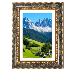 Mountain Village Decorative Photo Frame With White Mount | Premium Wall & Tabletop Picture Frame | Home, Office & Temple Decoration | 8x12 Inch (Pack Of 1) (F31454) Mountain Village Decorative Photo Frame With White Mount | Premium Wall & Tabletop Picture Frame | Home, Office & Temple Decoration | 8x12 Inch (Pack Of 1) (F31454)