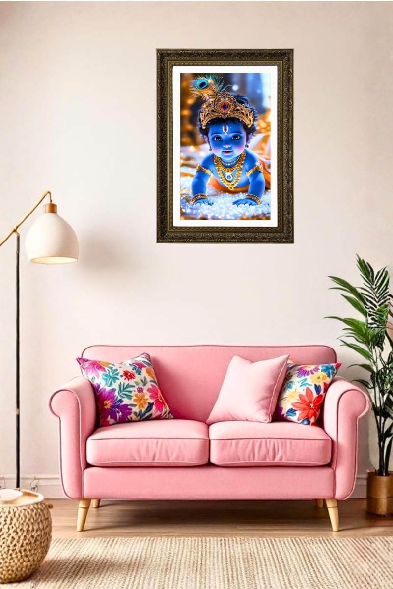 Vertical16X24 Inches Frame Big Photo Frame - 20x28 Inches For Home,Temple & Office Decoration (F10815)