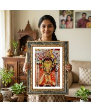 Mata Rani Decorative Photo Frame With White Mount | Premium Wall & Tabletop Picture Frame | Home, Office & Temple Decoration | 10x14 Inch (Pack Of 1) (F32681)