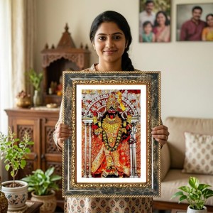 Mata Rani Decorative Photo Frame With White Mount | Premium Wall & Tabletop Picture Frame | Home, Office & Temple Decoration | 10x14 Inch (Pack Of 1) (F32681) Mata Rani Decorative Photo Frame With White Mount | Premium Wall & Tabletop Picture Frame | Home, Office & Temple Decoration | 10x14 Inch (Pack Of 1) (F32681)