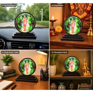 Car Dashboard Wooden Swami Prabhupada Showpiece | 4 X 4.5 Inch Sublimation Printed Decorative Stand | 4 Mm MDF | Home Decor | Made in India (F33756) Car Dashboard Wooden Swami Prabhupada Showpiece | 4 X 4.5 Inch Sublimation Printed Decorative Stand | 4 Mm MDF | Home Decor | Made in India (F33756)