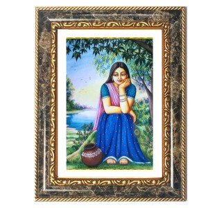 Radhaa Decorative Photo Frame With White Mount | Premium Wall & Tabletop Picture Frame | Home, Office & Temple Decoration | 8x12 Inch (Pack Of 1) (F32625)
