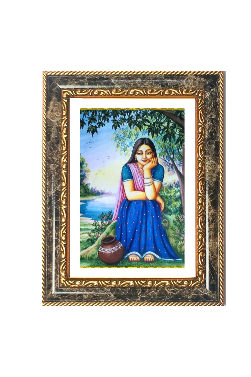 Radhaa Decorative Photo Frame With White Mount | Premium Wall & Tabletop Picture Frame | Home, Office & Temple Decoration | 8x12 Inch (Pack Of 1) (F32625)