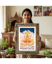 Mitra Decorative Photo Frame With White Mount | Premium Wall & Tabletop Picture Frame | Home, Office & Temple Decoration | 10x14 Inch (Pack Of 1) (F33069)