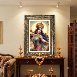 Ram Darbar Decorative Photo Frame With White Mount | Premium Wall & Tabletop Picture Frame | Home, Office & Temple Decoration | 12x16 Inch (Pack Of 1) (F33116) Ram Darbar Decorative Photo Frame With White Mount | Premium Wall & Tabletop Picture Frame | Home, Office & Temple Decoration | 12x16 Inch (Pack Of 1) (F33116)