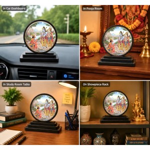 Car Dashboard Wooden Lord Ram, Lakshman & Hanuman Showpiece | 4 X 4.5 Inch Sublimation Printed Decorative Stand | 4 Mm MDF | Home Decor | Made in India (F33580) Car Dashboard Wooden Lord Ram, Lakshman & Hanuman Showpiece | 4 X 4.5 Inch Sublimation Printed Decorative Stand | 4 Mm MDF | Home Decor | Made in India (F33580)