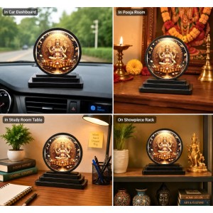 Car Dashboard Wooden Lord Kubera Showpiece | 4 X 4.5 Inch Sublimation Printed Decorative Stand | 4 Mm MDF | Home Decor | Made in India (F33452) Car Dashboard Wooden Lord Kubera Showpiece | 4 X 4.5 Inch Sublimation Printed Decorative Stand | 4 Mm MDF | Home Decor | Made in India (F33452)